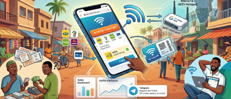 Ticket wifi lms : la solution qui automatise la vente de tickets pour les promoteurs de zones WiFi